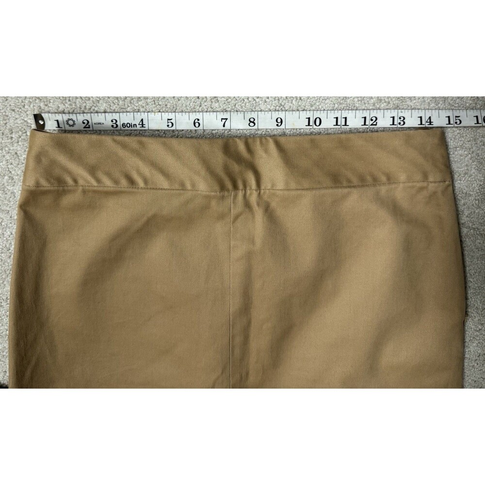 Vintage 2002 Banana Republic Factory Y2K Camel Maxi Skirt Front Slit Minimalist - Picture 5 of 11